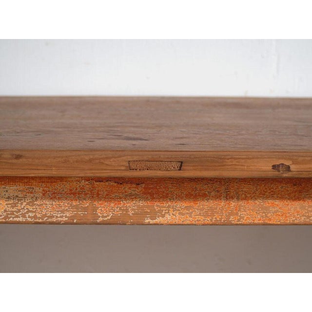 Reclaimed Dining Table in Oak For Sale - Image 10 of 12