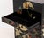 Chinese Floral Motif Hand-Painted and Black Lacquered Cabinet For Sale - Image 9 of 11