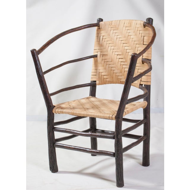Pair Vintage Old Hickory Barrel Chair Style Andrew Jackson For Sale - Image 9 of 18