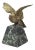 Antique French Bronze Bird on Marble Base For Sale