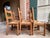 Mid 20th Century Set 6 Vintage French Ladder Back Dining Chairs Rush Seat Oak Country Farmhouse For Sale - Image 5 of 18