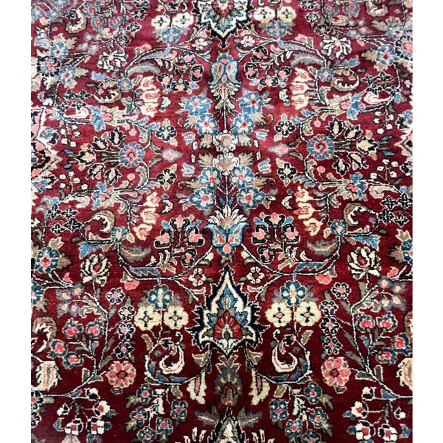 Persian Antique Persian Sarouk , 6' X 9' For Sale - Image 3 of 6