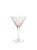 Transitional Pescara White Dot Martini Glasses - Pink, Set of 4 For Sale - Image 3 of 4
