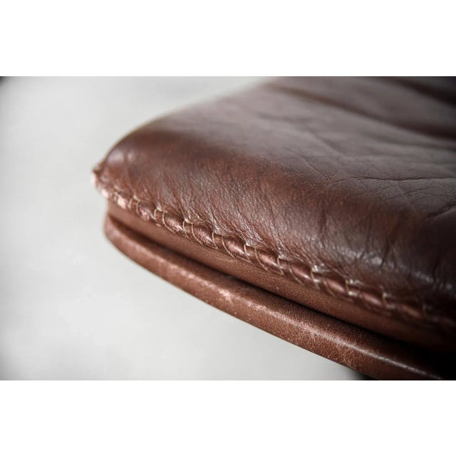 Set of Danish Leather Adjustable Easy Chair & Ottoman Set from Berg Furniture, 1970s For Sale - Image 14 of 18