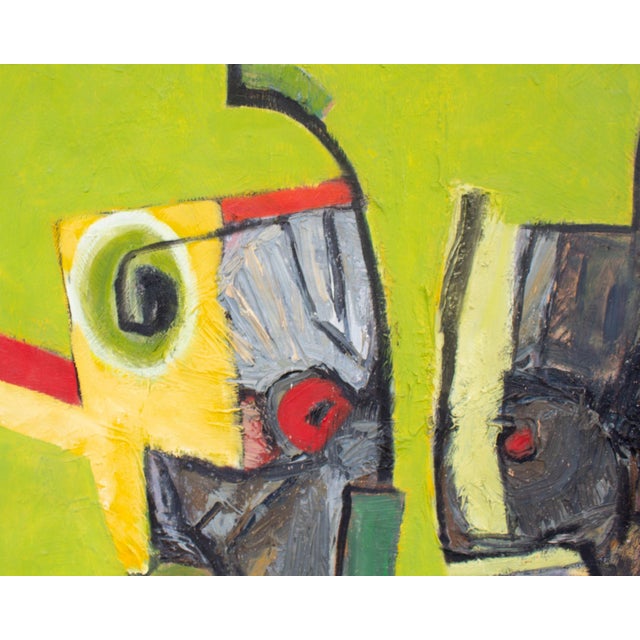 Abstract Oil on Canvas Painting by James L. Bruch For Sale - Image 4 of 8