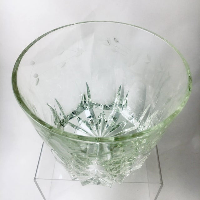 1930s Etched Faceted Crystal Ice Bucket Chairish