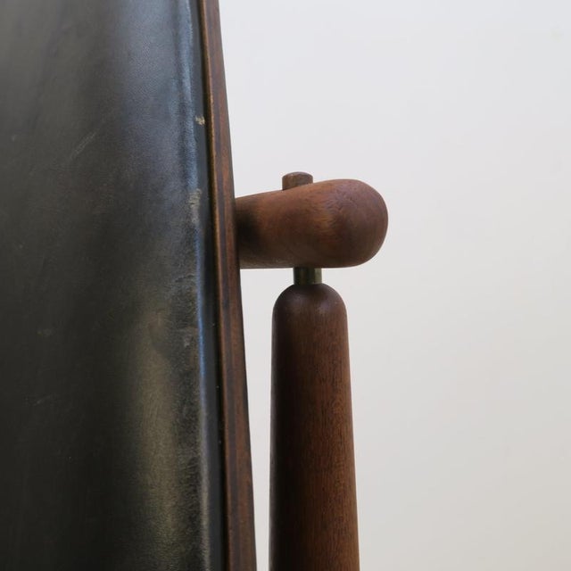 Black Teak Chair by Arne Hovmand-Olsen, Denmark, 1960s For Sale - Image 8 of 16