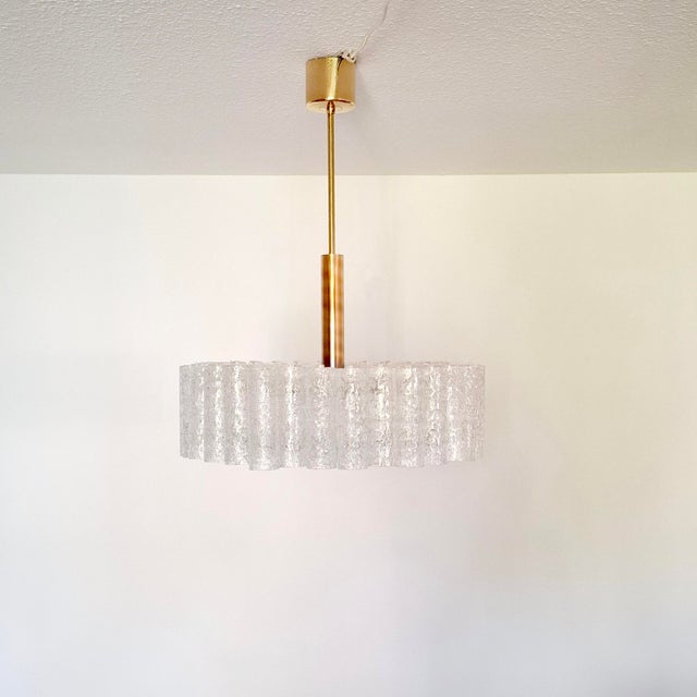 Chandelier with 32 Glass Tubes from Doria Leuchten, Germany, 1960s For Sale - Image 13 of 13