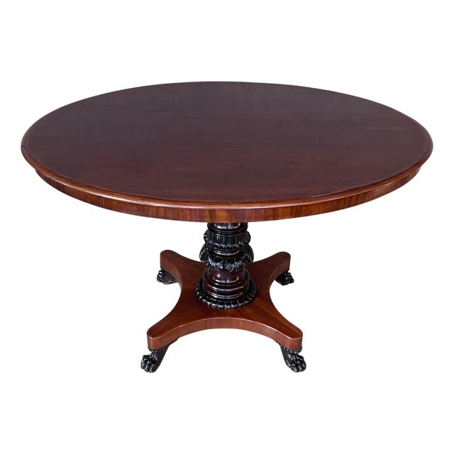 Mahogany, Oval Table, circa the 19th Century For Sale