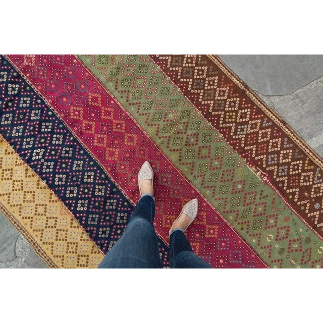 Some things are just so timeless, and this antique multiple-color textile is one of them. It's tribal, bohemian and yet it...