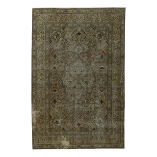 Vintage Hand-Knotted Middle Eastern Rug with Ornaments For Sale
