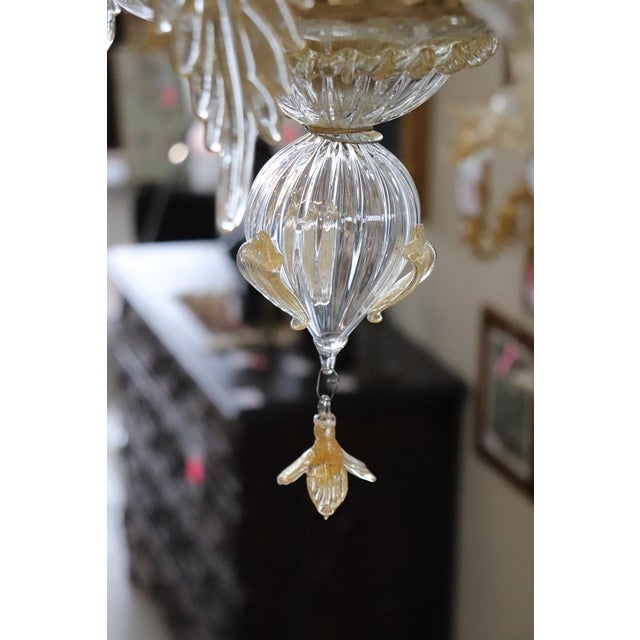 Late 20th Century Transparent Murano Glass Chandelier by La Murrina For Sale - Image 13 of 15
