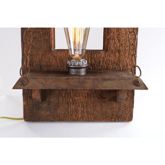 Wood Vintage Art: Threshold of Light For Sale - Image 7 of 18