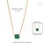 Certified 7.7ct Octagon-Cut Green Emerald Solitaire Necklace in 14k Gold For Sale - Image 9 of 13