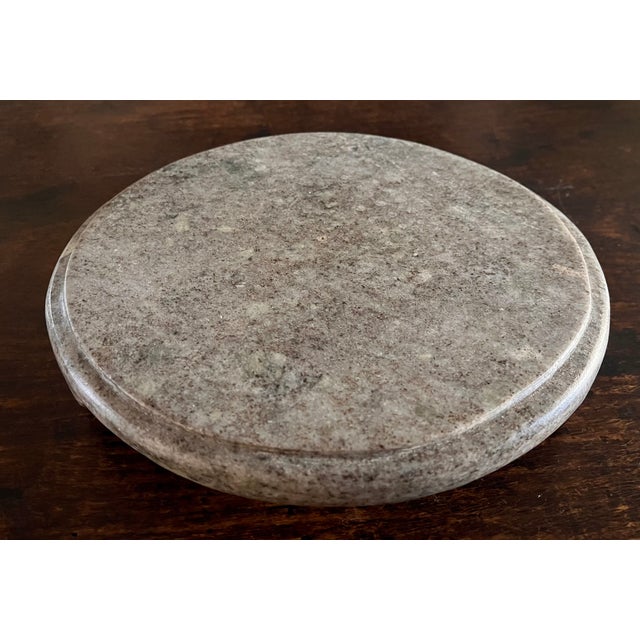 Late 20th Century Natural Unpolished Gray Marble Footed Plateau/Riser/Cheese Board For Sale - Image 14 of 15
