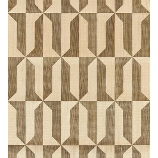The House of Scalamandre Mezzo Sisal Wallcovering, Champagne & Galleon Gold For Sale