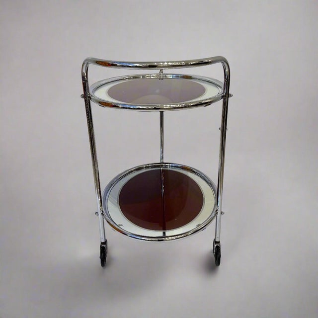 1930s Art Deco Period Two Tier Serving Cart France For Sale - Image 13 of 18
