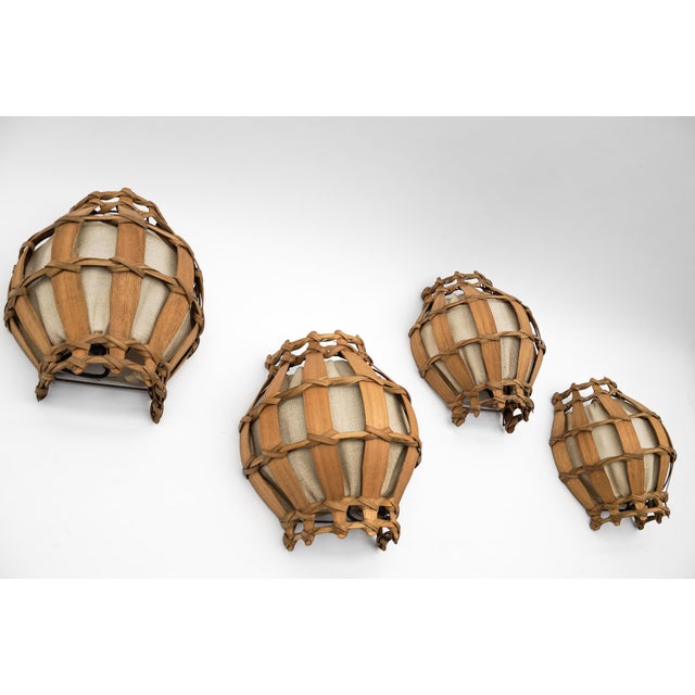 1960s French Provincial Wooden Wall Sconces, 1960s, Set of 2 For Sale - Image 5 of 14