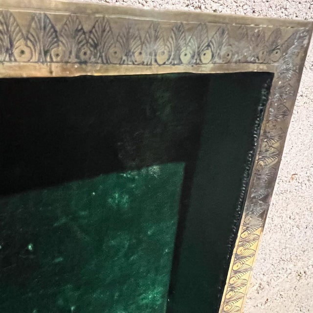 Metal Fine Patinated Brass Etched Jewelry Box Style Tiffany For Sale - Image 7 of 18