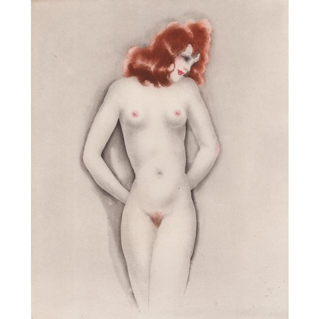 Paper Louis Icart, Little Breasts from The Life of Breasts, Nude, Original Etching & Aquatint, 1945 For Sale - Image 7 of 7