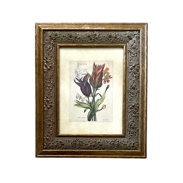 Vintage Giltwood Framed Botanical / Floral Prints, a Set of 4 For Sale - Image 4 of 8