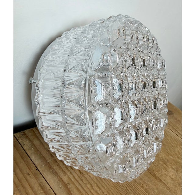 Vintage Glass Wall Light, 1970s For Sale - Image 4 of 16