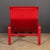 1970s 20th Century Italian Red Leather Chair by Toussaint & Angeloni for Matteo Grassi, 1970 For Sale - Image 5 of 18