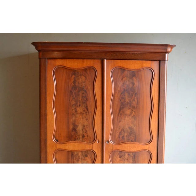 Biedermeier Mahogany Girls Cupboard, 1880s For Sale - Image 3 of 9