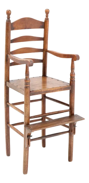 Antique 19th Century Beech Country Ladder Back Children's Chair