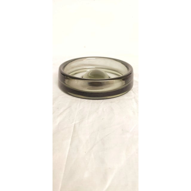 Olive Holmegaard Glass Ashtray or Bowl from Lütken, 1960s For Sale - Image 8 of 8