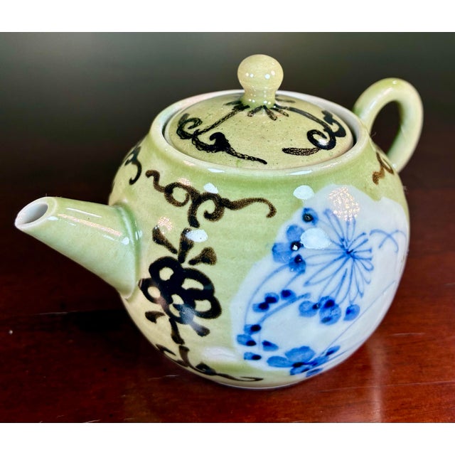 Japanese Antique Japanese Individual Porcelain Teapot For Sale - Image 3 of 9
