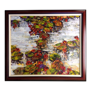 Maya Eventov Untitled Oil Canvas W/Custom Frame Me082211-04