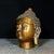 Solid Brass Shakyamuni Buddha Head Statue, Buddhist Religious Decor For Sale - Image 9 of 9