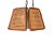 1970’s Boho Chic Cane and Wood Pendant Light For Sale - Image 4 of 8