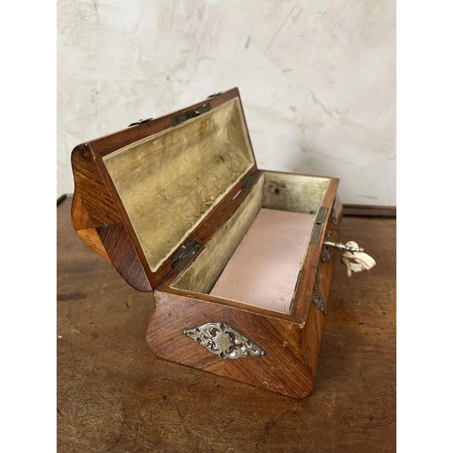 Brass and Wood Box, 1890s For Sale - Image 10 of 16