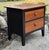 Transitional Vtg. Ethan Allen Transitional Style Two Drawer Black & Cherry Nightstand For Sale - Image 3 of 11