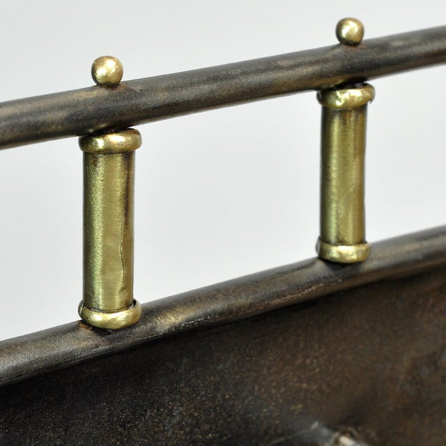 1910s Vintage Iron Nightstands, 1910, Set of 2 For Sale - Image 5 of 13