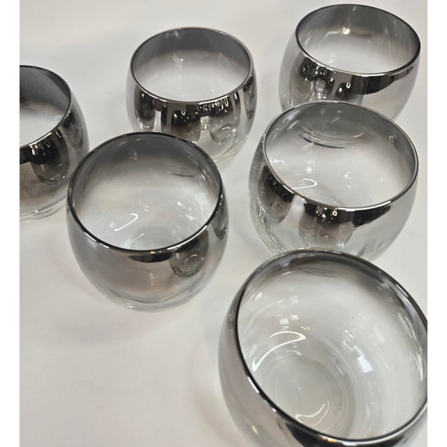Mid 20th Century Dorothy Thorpe Style Lowballs- Set of Six For Sale - Image 5 of 13