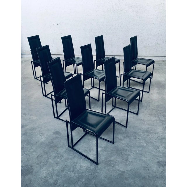 Postmodern Architectural Dining Chairs, Italy, 1980s, Set of 10 For Sale - Image 16 of 18