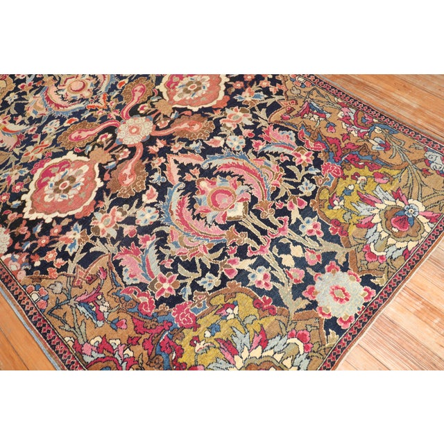 An absolutely phenomenal early 20th century Antique Persian Isfahan rug in jewel tones. Size: 4'9” x 6'9” Below is a brief...