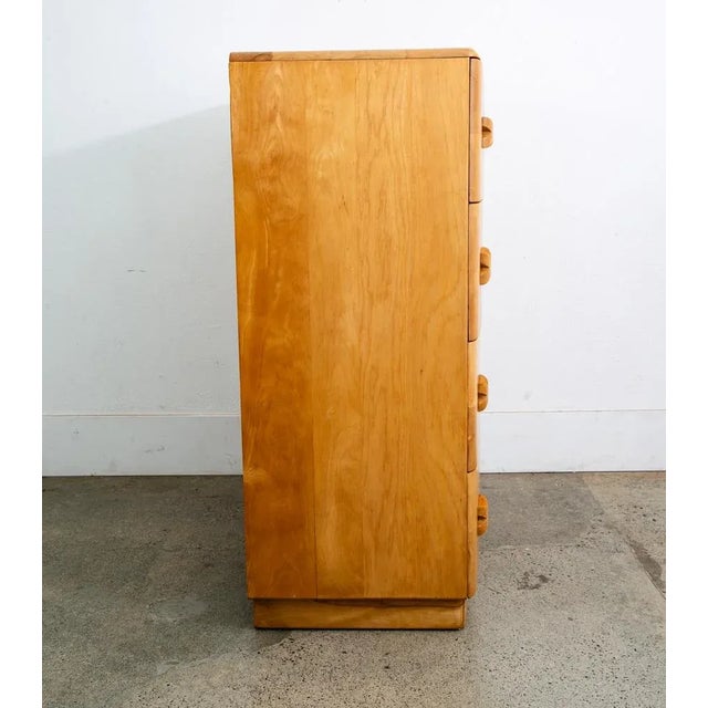 Heywood-Wakefield 1960s Mid Century Modern Highboy Dresser Maple 4 Drawer Heywood Wakefield Rio Vintage For Sale - Image 4 of 12