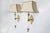 Hollywood Regency Large Hollywood Regency Wall Lamps in Brass and Acrylic Glass, Italy, 1970s, Set of 2 For Sale - Image 3 of 10