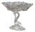 Vintage Figural Dolphin Pressed Glass Compote Circa 1930 For Sale