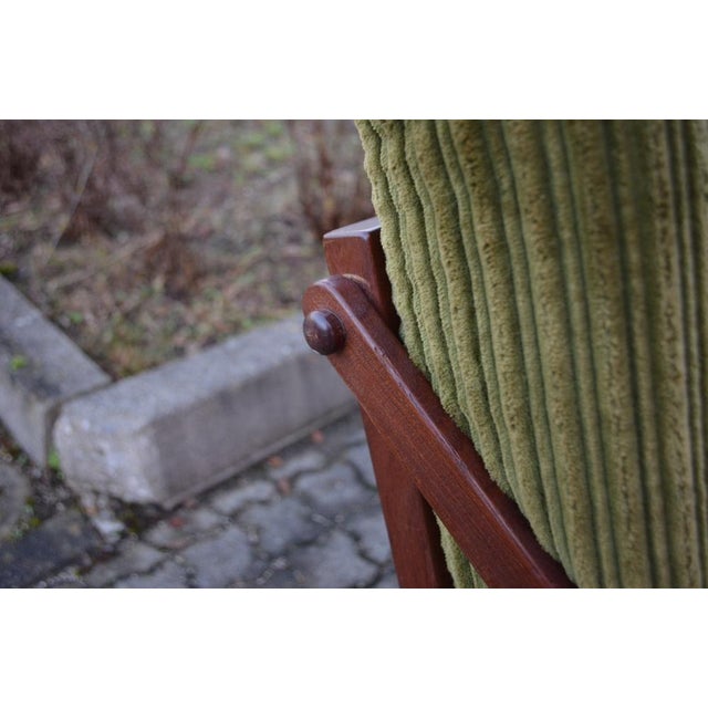 Daybed Model 981 Diva Sofa in Teak and Green Fabric by Poul M Volther for Frem Røjle, 1960s For Sale - Image 9 of 18