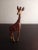 1980s Handcarved Wooden Giraffe Figurine For Sale - Image 5 of 7