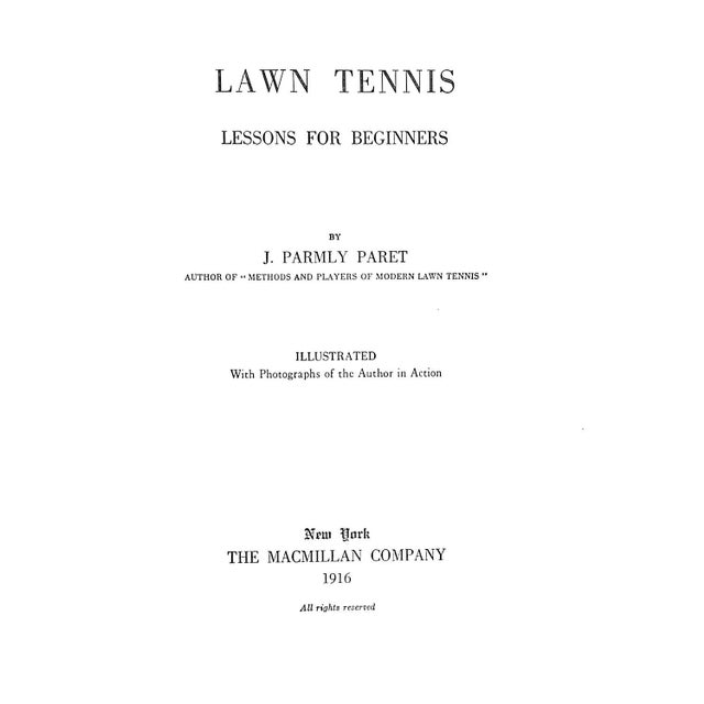 PARET, Jahial Parmly Jahial "John" Parmly Paret (October 3, 1870 – November 24, 1952) was a tennis player and writer from...