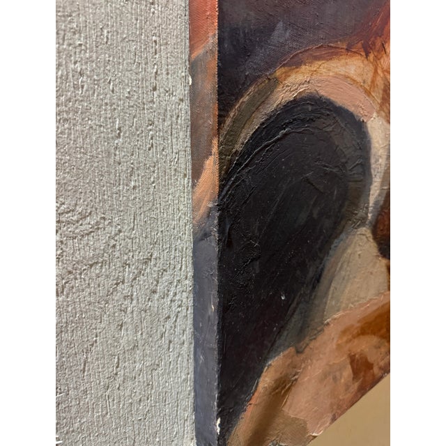 1970s Abstract Oil Painting on Canvas by Bob Boernstein For Sale - Image 9 of 11