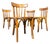 Vintage French Dining Chairs, 1950s, Set of 4 For Sale