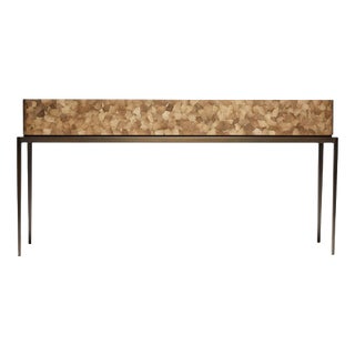 Jaya Console Table with Burned Eggshell Top by Reda Amalou Design For Sale