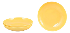 Large Deep Faience Plates from Aluminia, Set of 3
